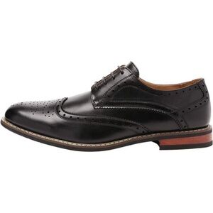 Men's Prince Classic Modern Formal Oxford Wingtip Lace Up Dress Shoes